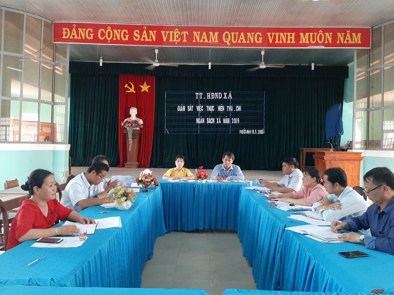 Thường Trực HĐND xã Phước Ninh, huyện Dương Minh Châu  giám sát  Chuyên đề công tác thực hiện thu – chi ngân sách năm 2019