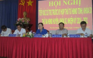 Đại biểu HĐND hai cấp tiếp xúc cử tri Thị trấn Dương Minh Châu