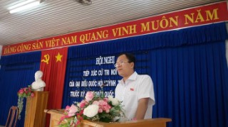 Thường trực HĐND huyện Dương Minh Châu giám sát tình hình thực hiện Chương trình mục tiêu 04 giảm của tỉnh năm 2016 trên địa bàn xã Cầu Khởi.