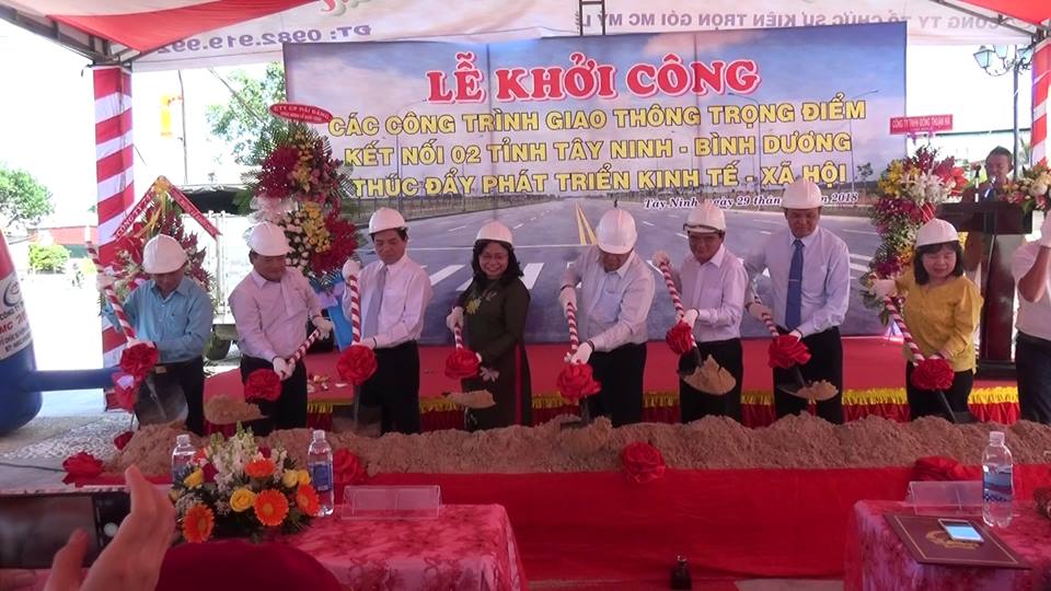 UBND Tỉnh Tây Ninh: Tổ chức khởi công các công trình giao thông trọng điểm kết nội 2 tỉnh Tây Ninh - Bình Dương 