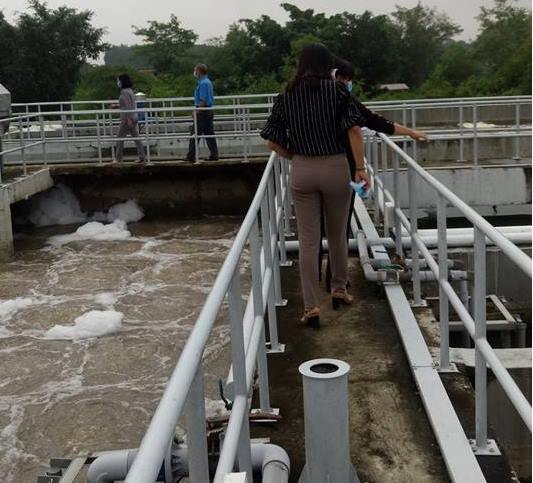 Ban Kinh tế-Xã hội HĐND huyện Dương Minh Châu khảo sát hiệu quả của Nhà máy xử lý nước thải