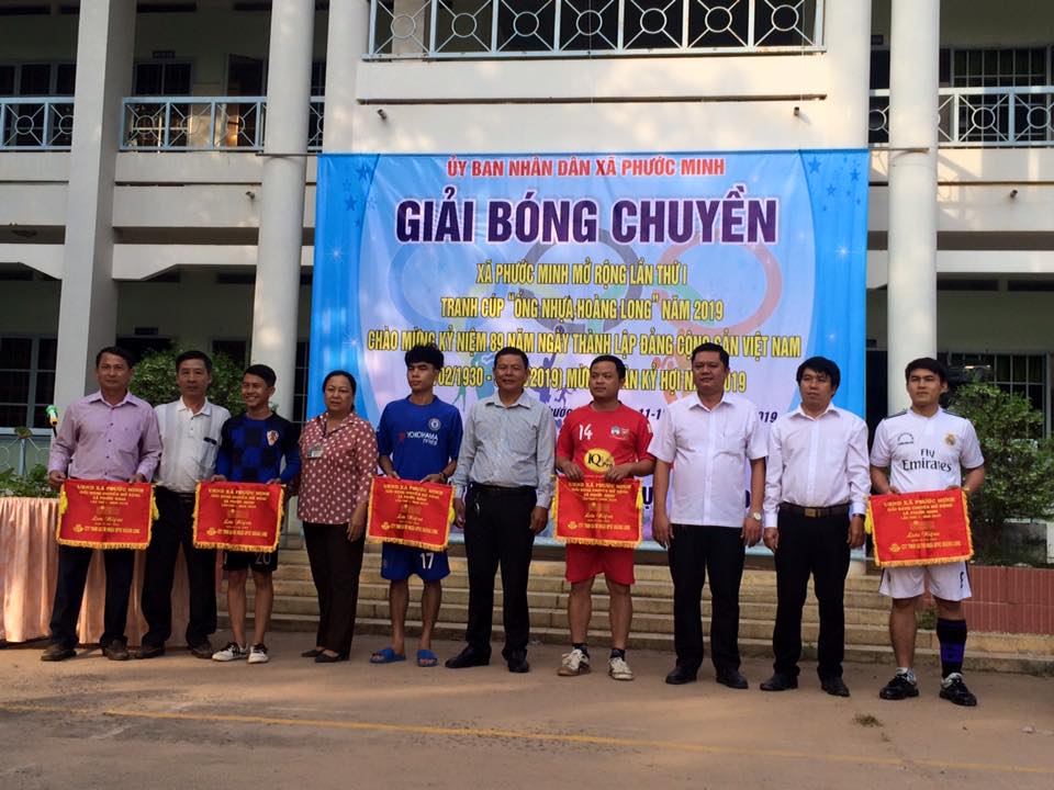 Xã Phước Minh tổ chức giải bóng chuyền mở rộng mừng Đảng, mừng Xuân năm 2019