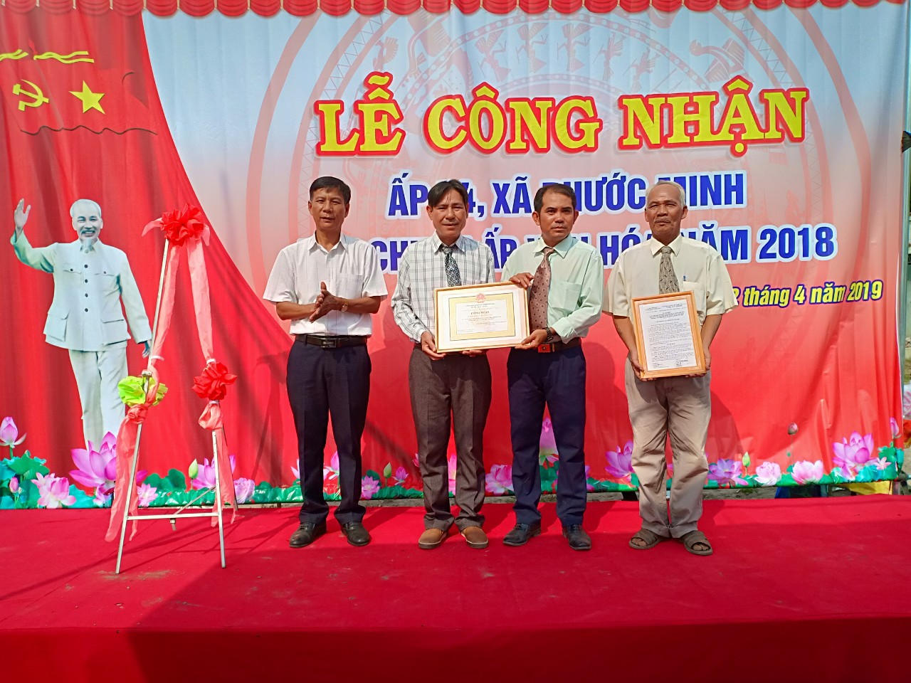 Huyện Dương Minh Châu: Công nhận ấp B4 - xã Phước Minh đạt chuẩn văn hóa