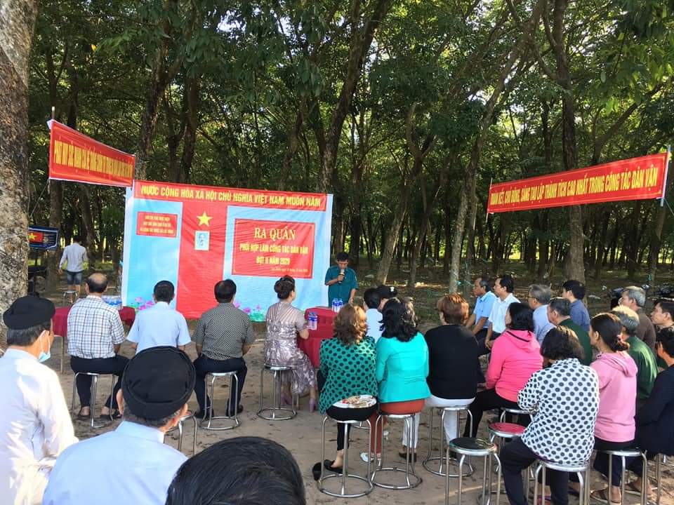 MTTQ xã Lộc Ninh phối hợp thực hiện công tác dân vận đợt 2 năm 2020