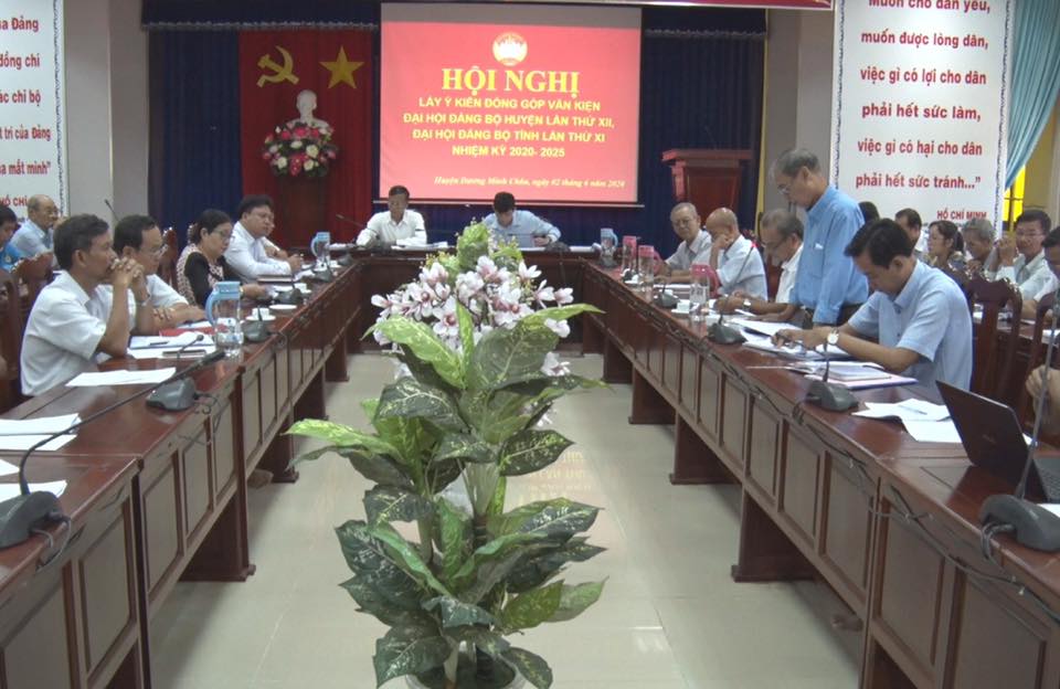 Huyện Dương Minh Châu: Lấy ý kiến đóng góp văn kiện trình Đại hội Đảng các cấp