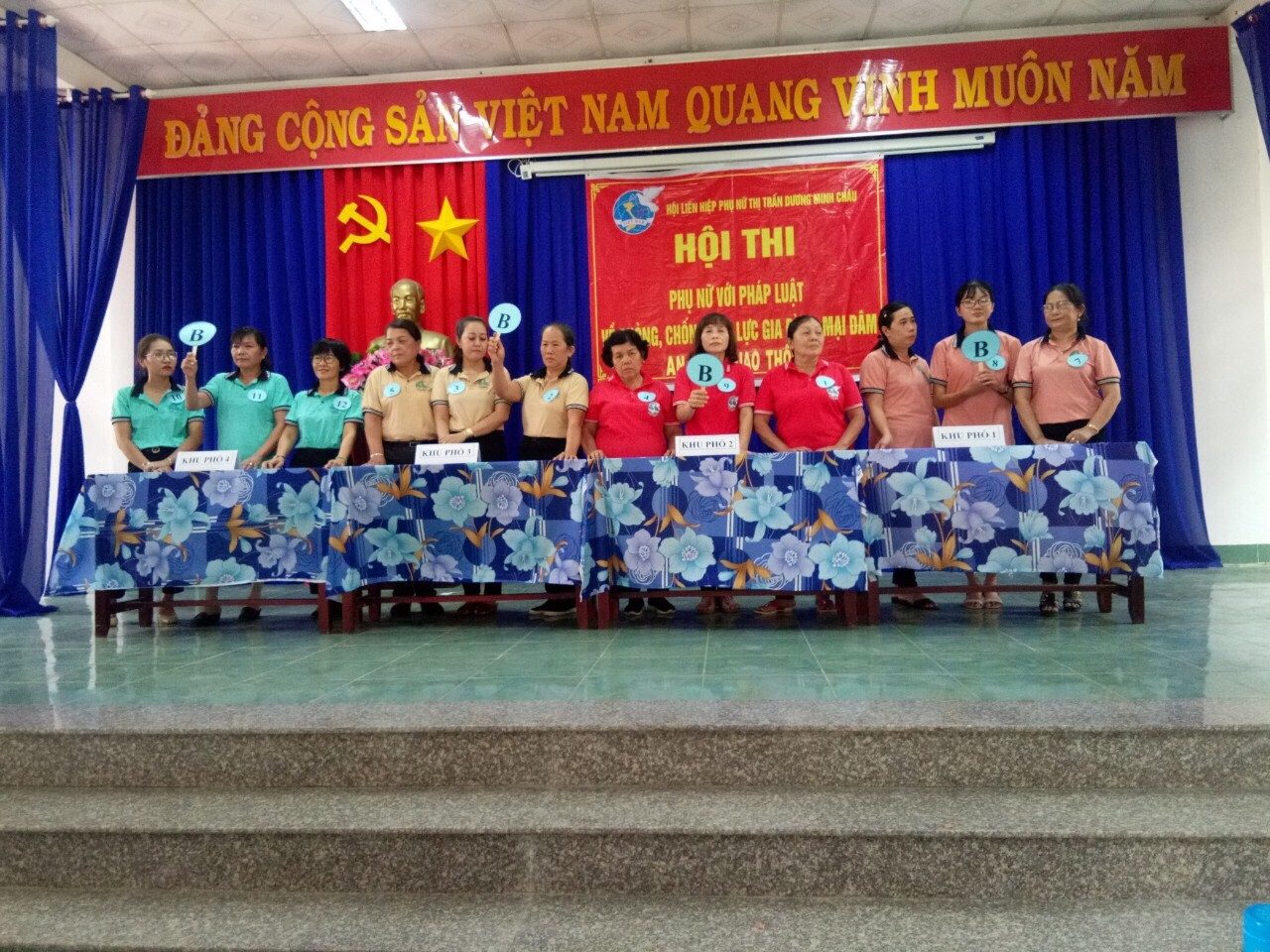 Hội Liên hiệp Phụ nữ thị trấn DƯơng Minh Châu tổ chức Hội thi “Phụ nữ với pháp luật”