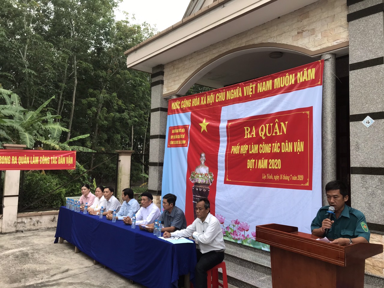 Xã Lộc Ninh ra quân làm công tác dân vận đợt 1/2020