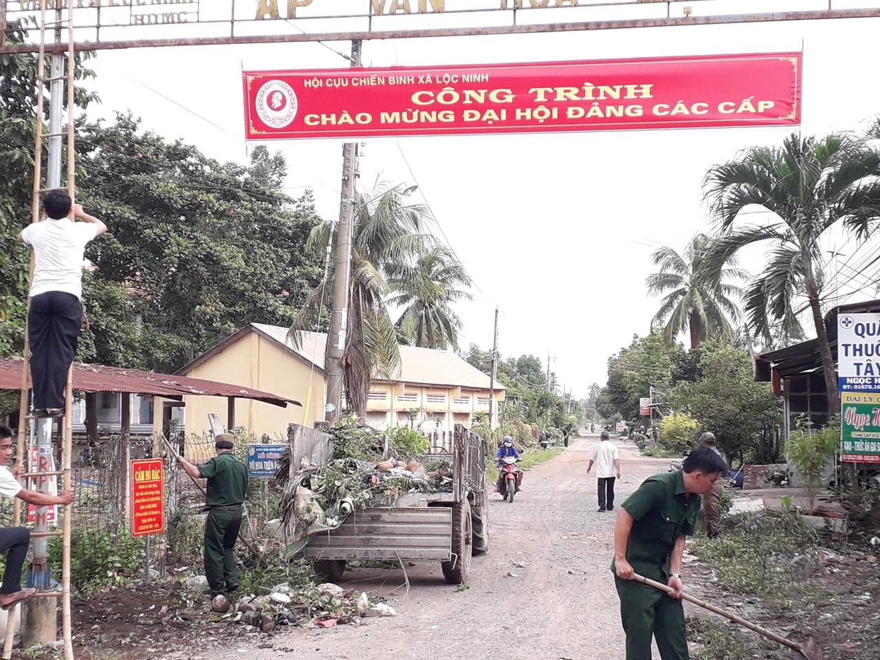 Hội cựu chiến binh xã Lộc Ninh ra quân làm công tác dân vận đợt 1 năm 2020