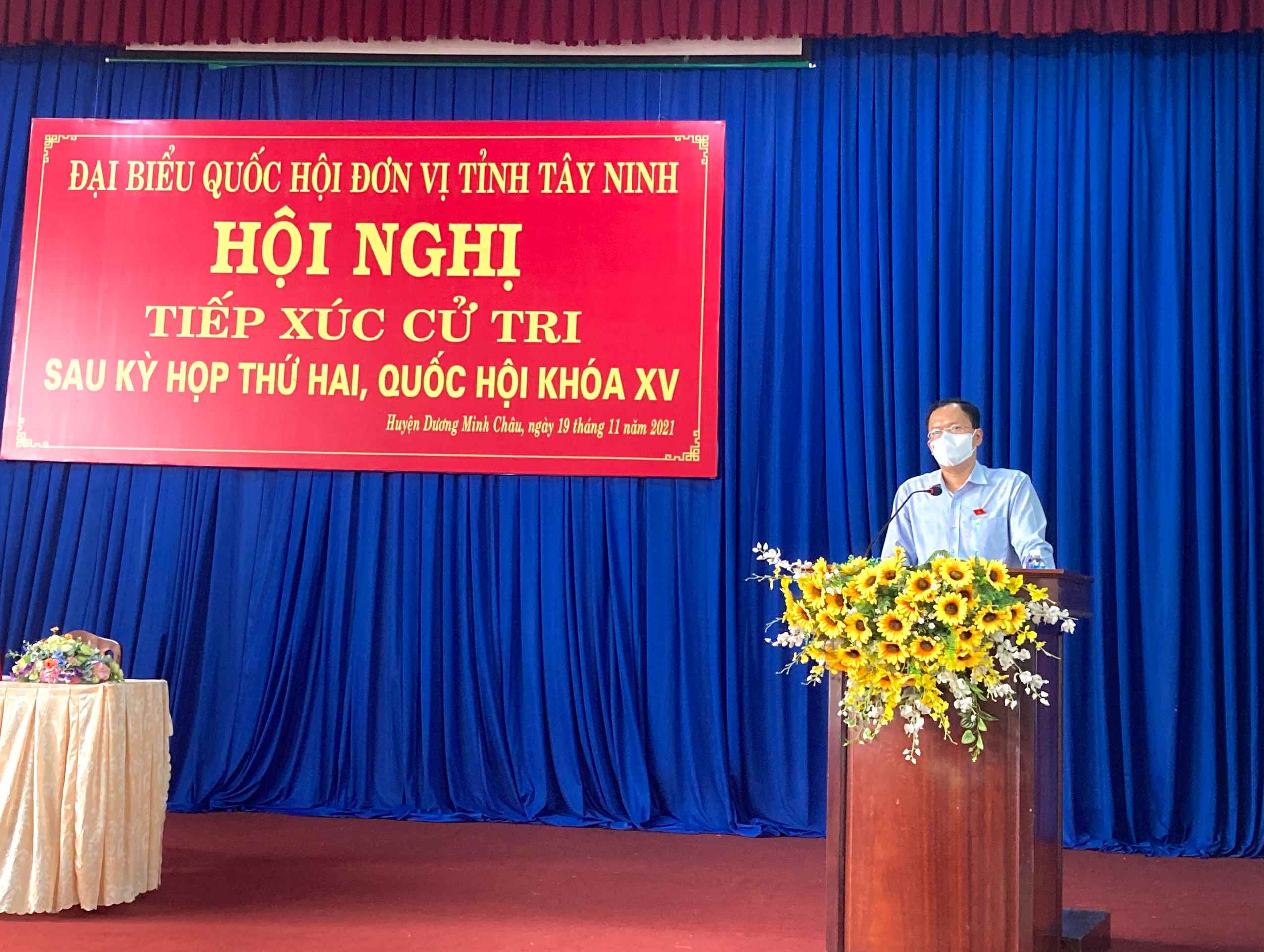 Đại biểu Quốc hội tỉnh tiếp xúc cử tri huyện Dương Minh Châu