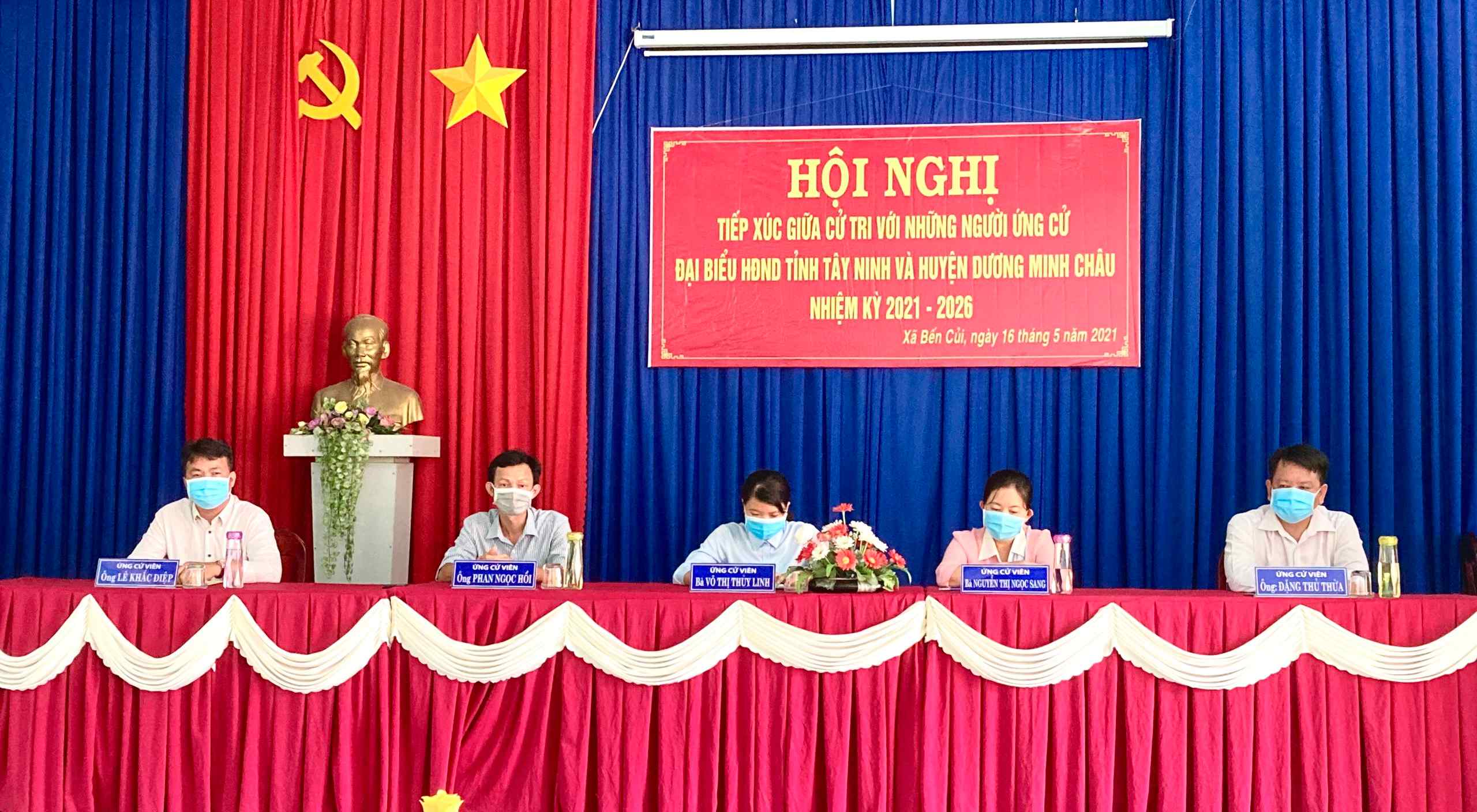 Huyện Dương Minh Châu: Ứng cử viên đại biểu HĐND tỉnh, huyện tiếp xúc cử tri xã Bến Củi, Phước Minh