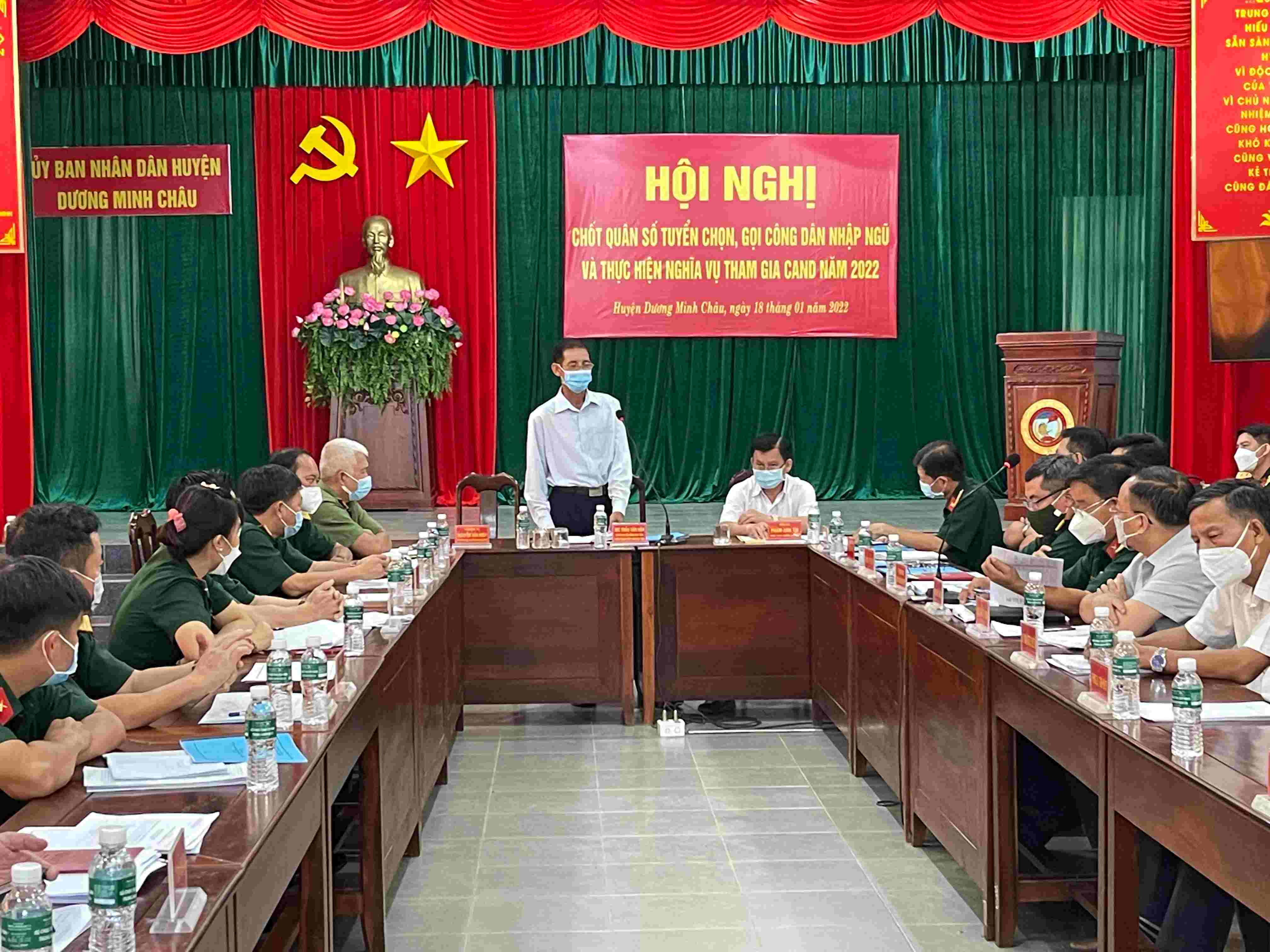 Huyện Dương Minh Châu:  Chốt Quân số tuyển chọn, gọi Công dân nhập ngũ và thực hiện nghĩa vụ tham gia Công an năm 2022