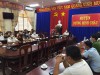Bộ phận Một cửa huyện Dương Minh Châu tổ chức họp đột xuất về tình hình tiếp nhận và trả kết quả giải quyết thủ tục hành chính
