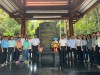 Lãnh đạo huyện Dương Minh Châu đến dâng hương tại Nhà bia Di tích lịch sử Ban Kiểm tra Trung ương Cục miền Nam