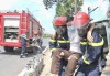 Công an huyện Dương Minh Châu diễn tập phương án cứu nạn cứu hộ  tại cửa hàng kinh doanh gas