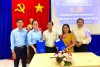 BHXH huyện Dương Minh Châu:  Ký kết hợp đồng ủy quyền thu Bảo hiểm xã hội, Bảo hiểm y tế năm 2022